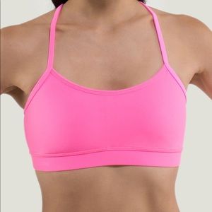 LULULEMON Flow Y sports bra (hot pink)